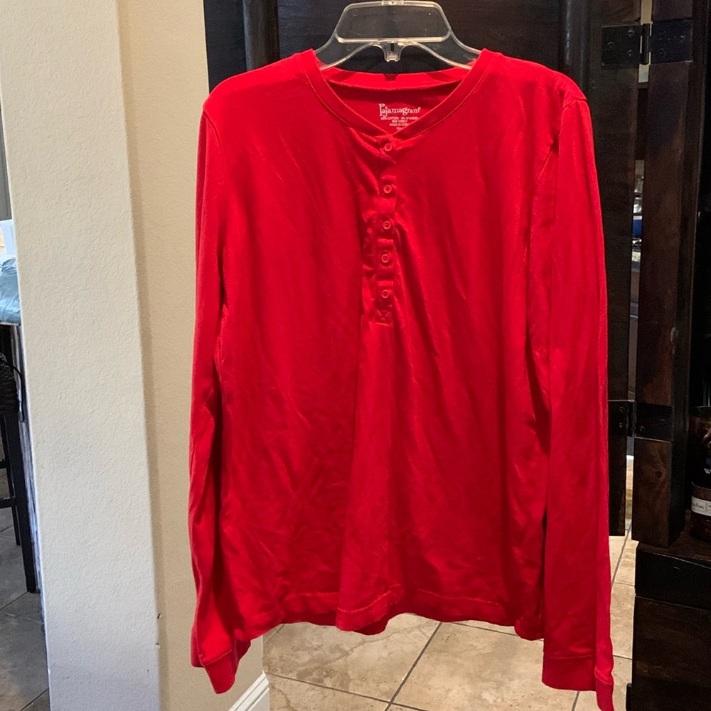 Pajamagram Sz small Hers - red long sleeve